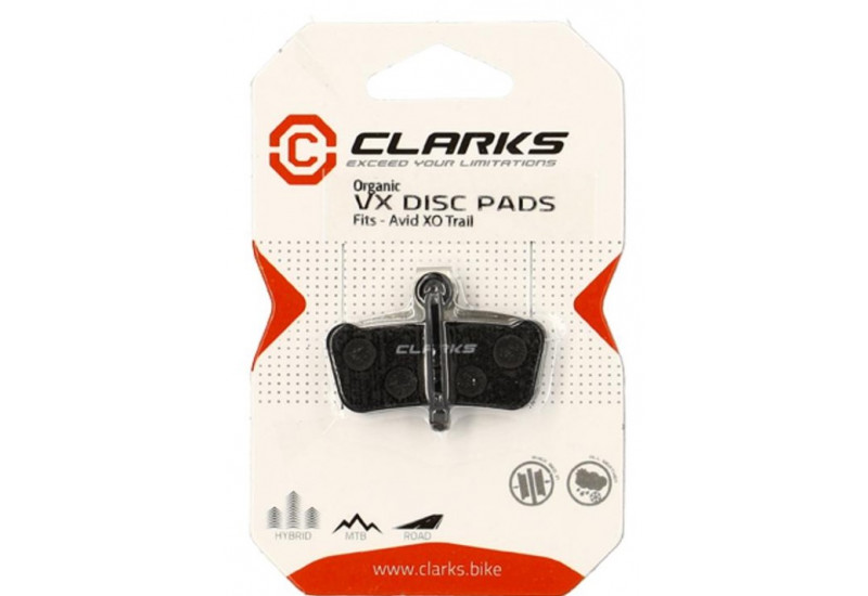 PLAQUETTE FREIN VTT 06 CLARKS ORGANIQUE ADAPT. AVID XO ELIXIR TRAIL GUIDE 4 PISTONS (PR)